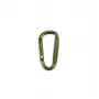 MAMMUT Origin Outdoors Karabińczyk akcesoryjny - kształt D, aluminium, sprężynowy zaczep, srebrny/szary
