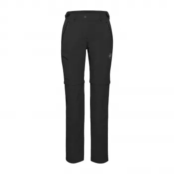 Mammut Runbold IV Zip Off Damskie Spodnie Turystyczne Konwertowalne Czarny Rozmiar 34
