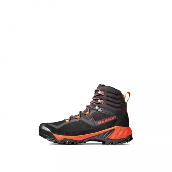 Buty trekkingowe męskie Mammut Sapuen High GTX - Czarny/Czerwony, rozmiar 47.5