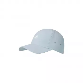 Mammut Sun Peak Cap UPF 50+ Nebla - Lekki poliester z recyklingu, wentylacja laserowa, regulowany
