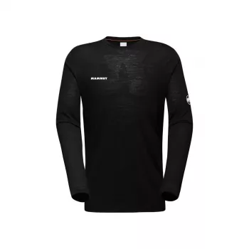 Mammut Tree Wool FL LS Długi Rękaw Koszula Męska Czarny