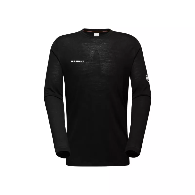 Mammut Tree Wool FL LS Długi Rękaw Koszula Męska Czarny