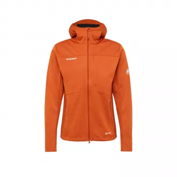 Mammut Ultimate VIII SO Hooded Męska kurtka softshell – GORE-TEX Infinium Windstopper, Autumn Larice