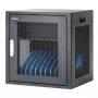 Manhattan 10-komorowa szafka do ładowania laptopów Desktop przez zasilacz sieciowy (EU) - zamykany na klucz stalowy wózek na laptopy do 16 cali, iPady, MacBooki, Chromebooki