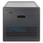Manhattan 12-bay USB-C szafka ładująca do laptopów na kółkach, 65W na port, 780W łącznie, stal, czarny, kable UK i EU, wnęki 395x32,5x290mm