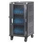 Manhattan Wózek/szafa do ładowania 30 laptopów przez zasilacz AC (EU) - zamykana stalowa szafa, 220-240V, 2300W, wtyk CEE 7/7, przewód 3m, 4 kółka