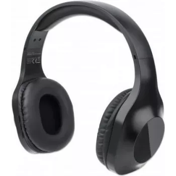 Manhattan Sound Science Bezprzewodowy zestaw słuchawkowy nauszny Bluetooth - Bluetooth 5.0 + EDR, mikrofon dookólny, zintegrowane sterowanie, czarny (179812)