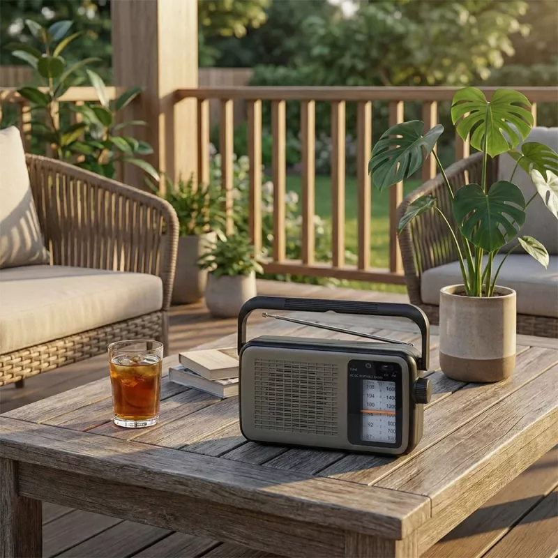 Manta MARDI919BK San Remo Black Przenośne Radio z Bluetooth, FM/AM, USB, SD Card, AUX