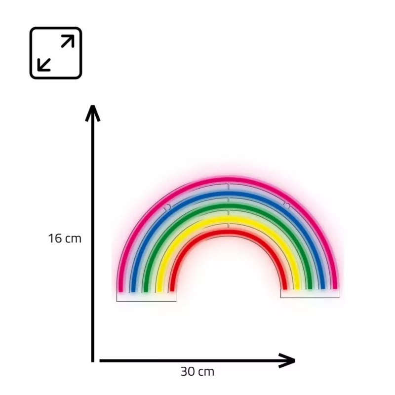 Manta SNL33MTT Style Neon RAINBOW RGB LED Strip Light 3m USB
