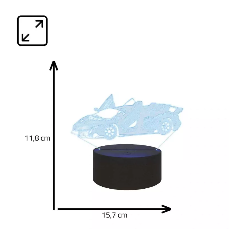 Manta SNL64RGB LED Lamp Light Decoration Car 3D RGB