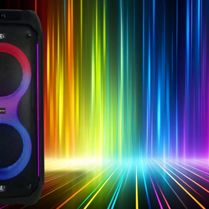 Manta SPK0805B140 Pallas Przenośny Głośnik Bluetooth, 15W, Czarny