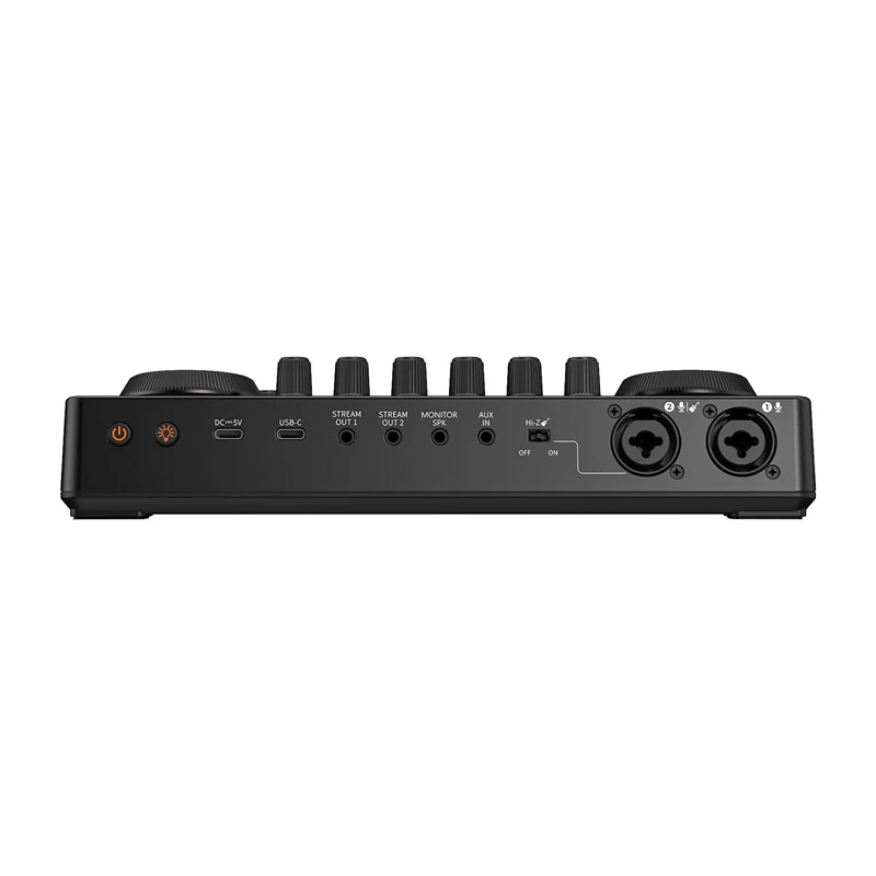 Maono AME2 GEN2 Karta dźwiękowa USB-C – 2 wejścia combo XLR/TRS, zasilanie phantom +48V, praca na baterii