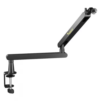 Maono BA92 Boom Arm (Czarny) - Regulowane ramię mikrofonowe nożycowe z zaciskiem biurkowym i mocowaniem grommet