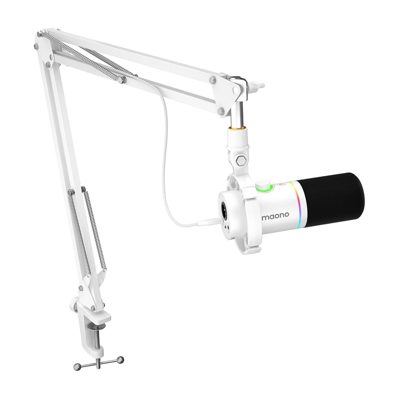 Maono PD200XS Mikrofon dynamiczny z USB-C i XLR, kardioidalny, biały
