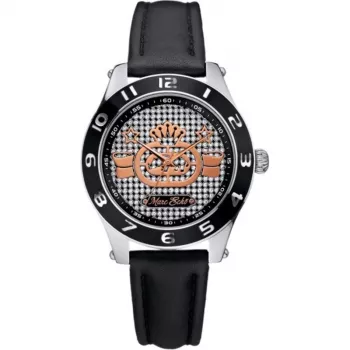 MARC ECKO E09502M1 Zegarek Uniseks Kwarcowy Analogowy 39mm Koperta ze Stali Nierdzewnej Czarny Pasek Silikonowy
