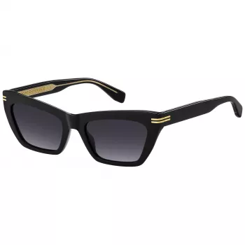 MARC JACOBS MJ-1112-S-807 Okulary przeciwsłoneczne damskie kwadratowe czarno-szare 54mm