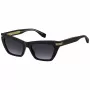 MARC JACOBS MJ-1112-S-807 Okulary przeciwsłoneczne damskie kwadratowe czarno-szare 54mm