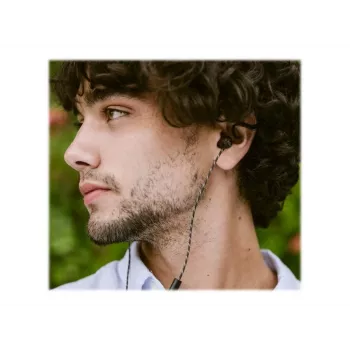Marley Smile Jamaica Przewodowe słuchawki douszne z wbudowanym mikrofonem, USB-C – Signature Black