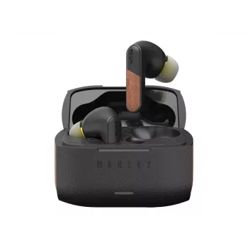 Marley Wireless Earbuds Trenchtown Signature Black z ANC, Bluetooth 5.2, wbudowanym mikrofonem, bateria 30h, IPX5