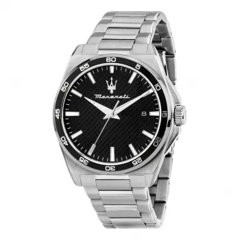 Zegarek męski Maserati Epoca Quartz R8853152002 41mm Niebieska tarcza Srebrna stal szlachetna