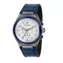 MASERATI Zegarek męski Potenza Kwarcowy R8871639001 43mm Niebieska tarcza Skórzany pasek