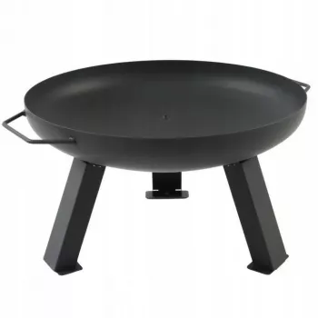 MASTER GRILL Palenisko ogrodowe 80 cm okrągłe stalowe czarne
