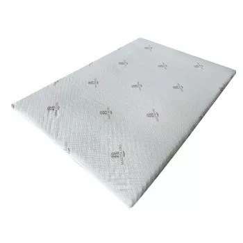 Nakładka na materac Masterjero 180x200x5 cm – średnio-miękka pianka memory z pokrowcem do prania