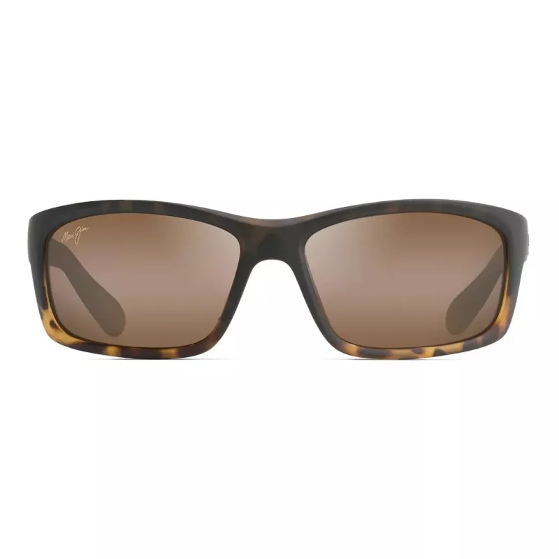 MAUI JIM H766-10MF Uniseks Okulary Przeciwsłoneczne Prostokątne Matowa Czerń Neutralny Szary 58mm