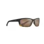 MAUI JIM H766-10MF Uniseks Okulary Przeciwsłoneczne Prostokątne Matowa Czerń Neutralny Szary 58mm