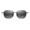 MAUI JIM Huelo Sunglasses 446-11M Unisex 55/18/145 mm Matte Grey Blue Hawaii Polarized