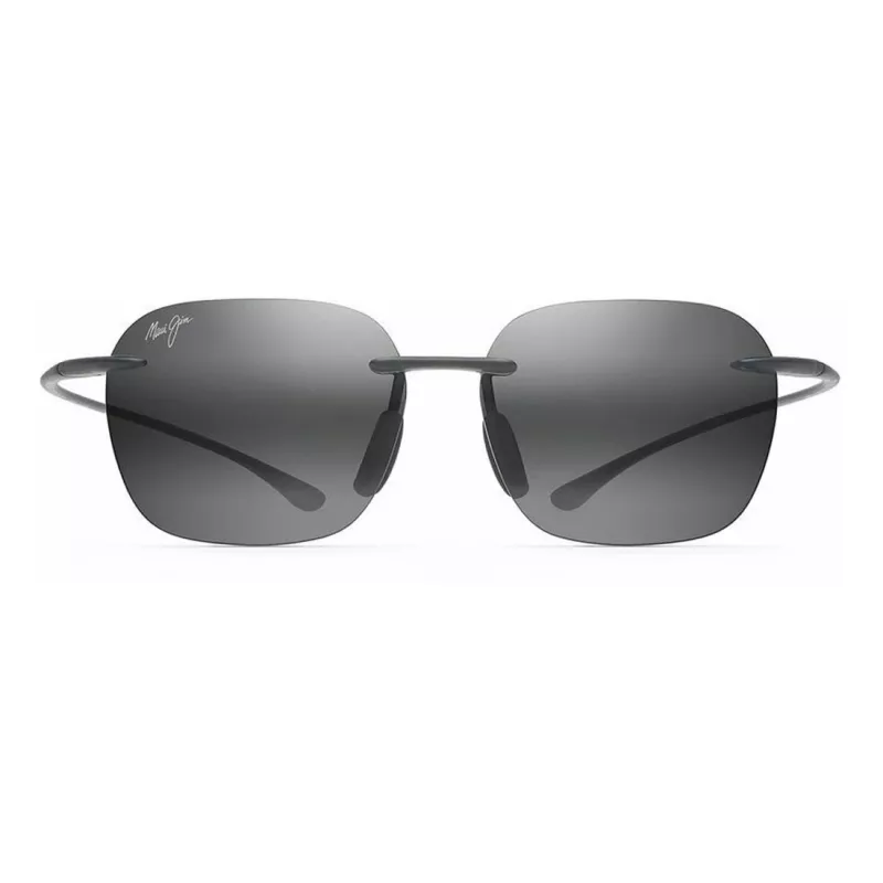 MAUI JIM Huelo Sunglasses 446-11M Unisex 55/18/145 mm Matte Grey Blue Hawaii Polarized