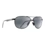 MAUI JIM Męskie Okulary Przeciwsłoneczne 728-2M Polarized - Matowa Czarna Oprawka, Soczewki Neutral Grey