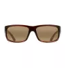 MAUI JIM Peahi Sunglasses H266-01 Matte Black HCL Bronze PolarizedPlus2