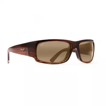 MAUI JIM Peahi Sunglasses H266-01 Matte Black HCL Bronze PolarizedPlus2