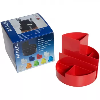 MAUL Organizer biurkowy okrągły z tworzywa sztucznego 14 cm średnica 12,5 cm długość 4117625
