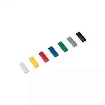 MAUL HEBEL Magnes Stały, Siła Trzymania 1,0 kg, Prostokątny 54 x 19 mm, Czarny, Odporny na Złamanie Plastik 61650-90