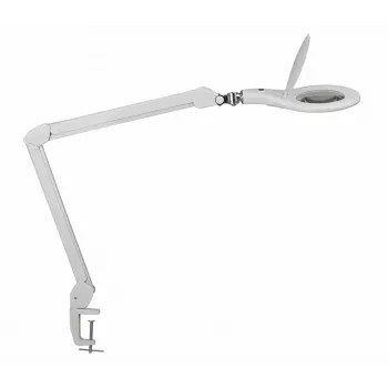 MAUL LED Lupa Makro z podstawą zaciskową biała