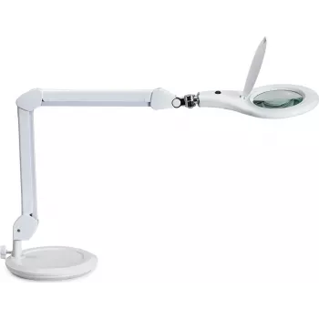 MAUL LED Magnifying Lamp Makro z podstawą stołową Biały