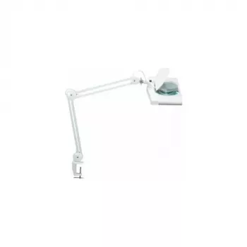 Lampa powiększająca LED MAUL Vitrum z podstawą zaciskową biała