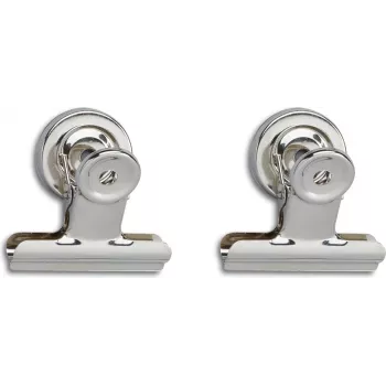 Klips do listów MAUL z silnym magnesem, 50 mm, metal niklowany, szerokość mocowania 20 mm, 1 sztuka 2185096