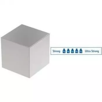 Magnes sześcienny neodymowy MAUL, 20 x 20 x 20 mm, niklowany, siła trzymania 25 kg, 1 sztuka 6169496
