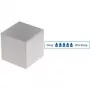 Magnes sześcienny neodymowy MAUL, 20 x 20 x 20 mm, niklowany, siła trzymania 25 kg, 1 sztuka 6169496