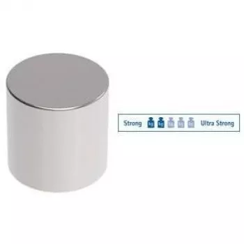 Magnes neodymowy cylindryczny MAUL, 10 x 10 mm, niklowany, siła trzymania: 4 kg - 1 sztuka (6166896)