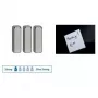 MAUL Magnesy neodymowe prętowe 4 x 15 x 4 mm, niklowane, siła trzymania 2 kg, 1 sztuka 6169096