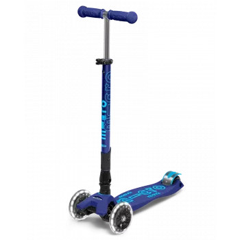Maxi Micro Deluxe Foldable LED Scooter Grey