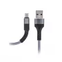 Kabel MAXLIFE Type-C szybkie ładowanie 2A szary 1m USB-A do USB-C synchronizacja danych