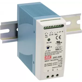 MEAN WELL DRC-40B 34.5W 13.8V DC-UPS na szynę DIN z ładowarką akumulatorów