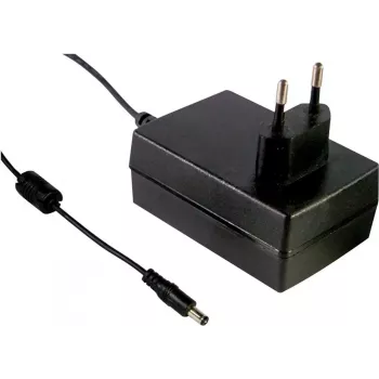 MEAN WELL GSM36E24-P1J 36W medyczny zasilacz biurkowy, 24V DC, 1,5A, wtyk 2,1x5,5mm