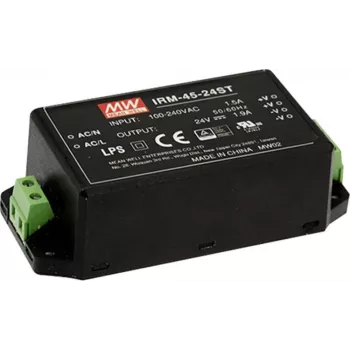 MEAN WELL IRM-45-12ST 45 W 12 VDC hermetyzowany zasilacz AC/DC do montażu na PCB