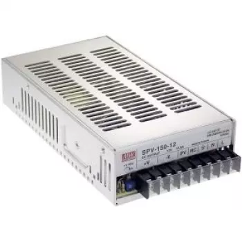 MEAN WELL SPV-150-48 153.6W 48V 3.2A jednokanałowy zasilacz impulsowy AC/DC w obudowie z aktywnym PFC i chłodzeniem pasywnym